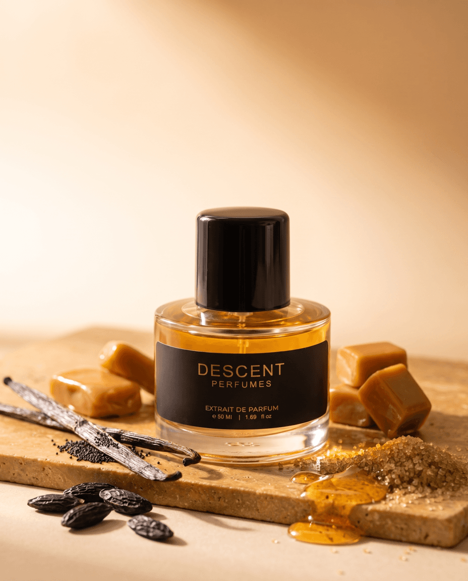 Midnight Heist — Descent Perfumes sweet extrait de parfum bottle